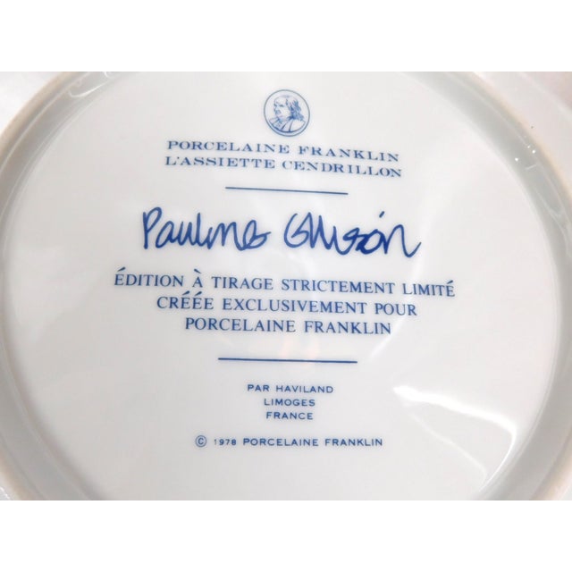 Ceramic 1940s Porcelaine Franklin Plate For Sale - Image 7 of 7