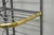 Vintage French Country Wrought Iron & Brass Kitchen Bakers Rack Bookcase Etagere For Sale - Image 15 of 16