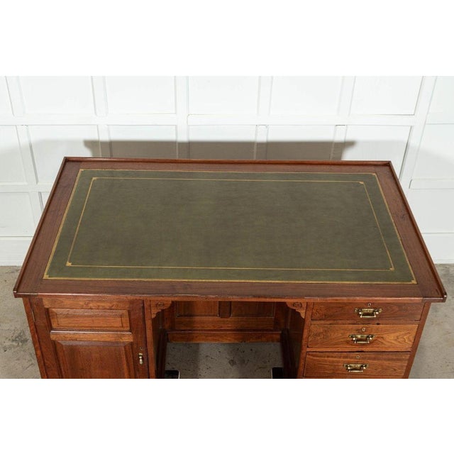 19th Century English Walnut Desk, 1890s For Sale - Image 17 of 18