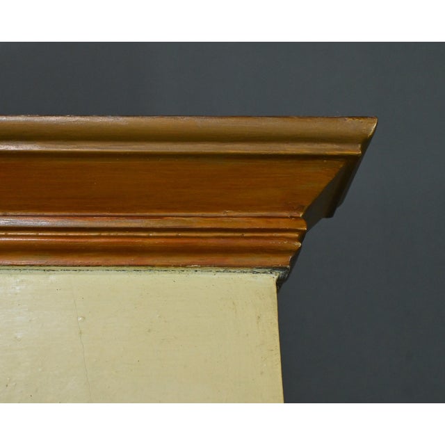 Late 19th Century Louis XV Painted Wooden Trumeau Mirror For Sale - Image 5 of 15