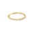 Embrace timeless elegance with this exquisite 10K yellow gold band, where five natural diamonds, summing up to 1/10 carat,...