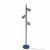 1970s Chrome Floor Lamp With Three Adjustable Spotlights. A sculptural chrome floor lamp with three independently...