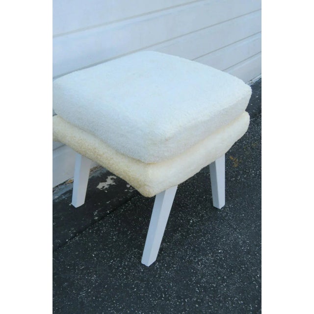 1950s Mid Century Modern Painted Ottoman Foot Stool For Sale - Image 5 of 10