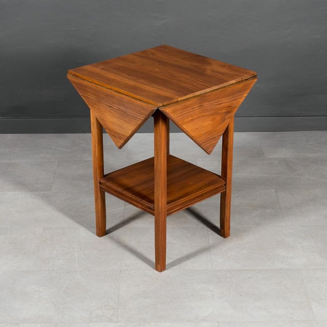 Brown Art Deco Game Table in Walnut Wood For Sale - Image 8 of 16