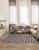 Traditional 4x6 Yara Alluring Brown Geometric Modern Hand Knotted Wool Carpet Rug For Sale - Image 3 of 6