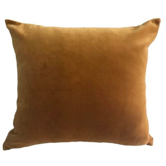 Abstract 1960’s Rust Graphics Pillow For Sale - Image 3 of 4