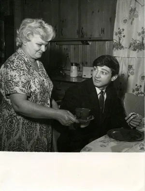 Unknown - Vintage Portrait of Gene Pitney with His Mother - 1960s