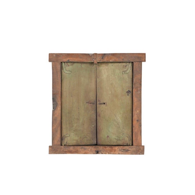 Indian Antique Indian Painted Window For Sale - Image 3 of 3