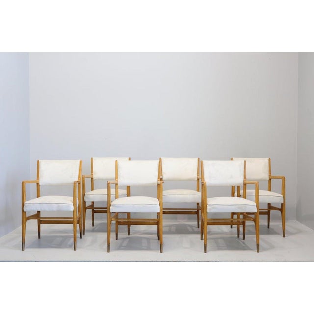 White Mod. 110 Chairs by Gio Ponti for Cassina. Italy, 1950, Set of 6 For Sale - Image 8 of 18