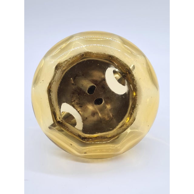 1970s Space Age Ashtray in Orange Glass and Chrome-Plated Metal, 1970s For Sale - Image 5 of 7