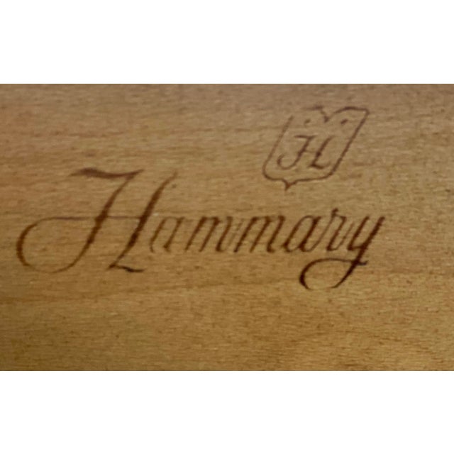 Vintage Hammary Furniture French Provincial Marble Top Side Table