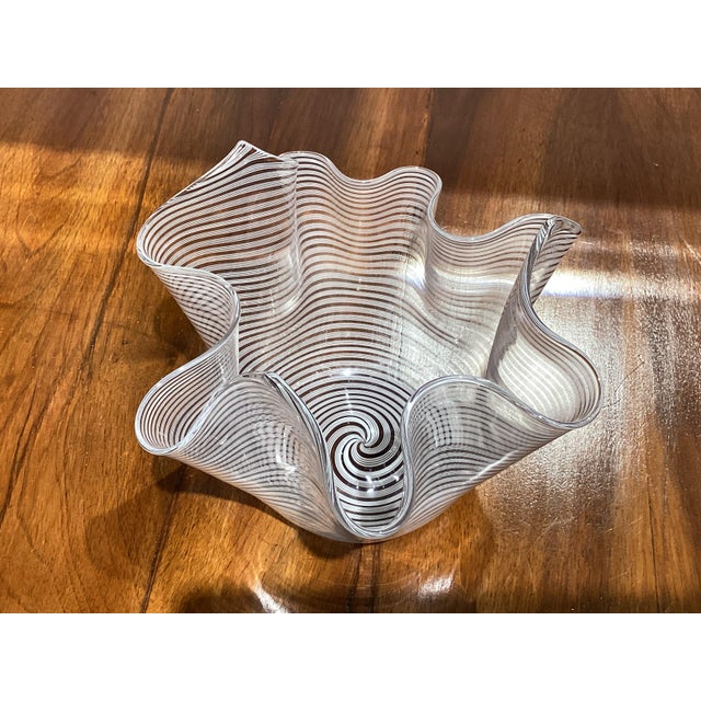 Murano Glass Handkerchief Vase from Bibierre, 1970s For Sale - Image 6 of 10