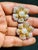 2020s Diamond South Sea Pearl Platinum Large Flower Clip on Earrings, Two Tone For Sale - Image 5 of 8