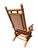 Campaign Mid-Century Early American New England Style Solid Maple Platform Rocker For Sale - Image 3 of 10