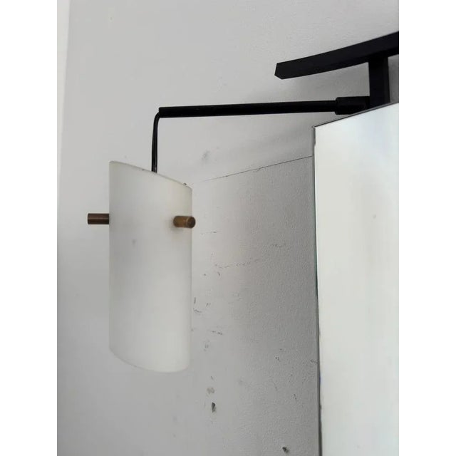 Luminous Mirror by Santambrogio De Berti, 1950s For Sale - Image 4 of 7