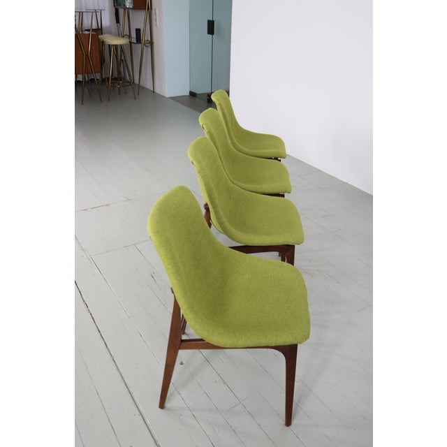 Italian Teak Chairs by Busnelli Meda, 1960s, Set of 4 For Sale - Image 16 of 18
