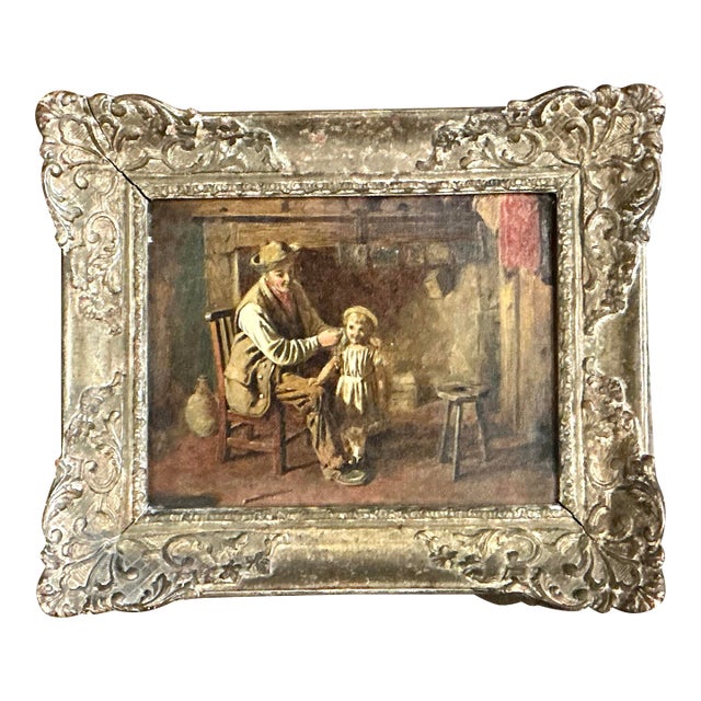 Vintage Original Oil on Canvas For Sale