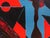 Abstract Paul Reeves "Neanderthal" Contemporary Blue and Red Geometric Abstract Painting, 2023 For Sale - Image 3 of 12