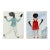 Ree Brown Outsider Artist Pair of Watercolor Paintings of Girls Playing For Sale