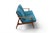 1960s Vintage Teak Framed Loveseat With Jewel Toned Cushions For Sale - Image 4 of 9