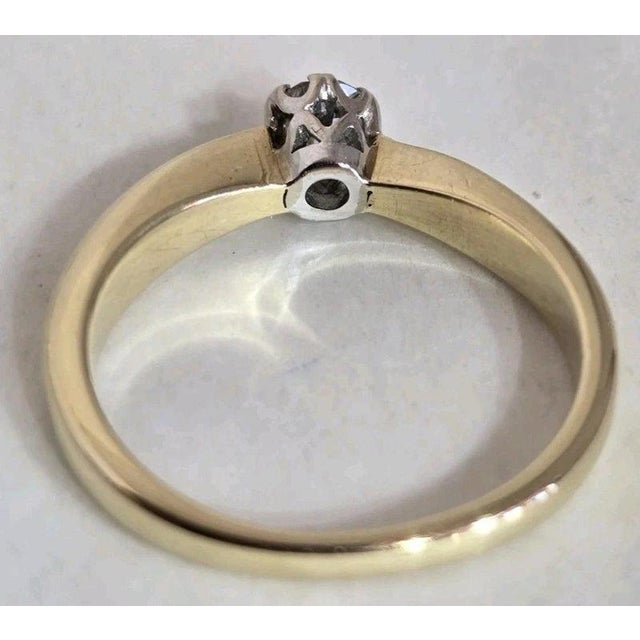 18ct Yellow Gold Diamond Solitaire Ring, 1994 For Sale - Image 10 of 12