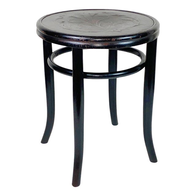 Antique Thonet Stool, 1900s For Sale