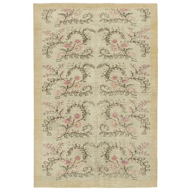 Vintage Handmade Overdyed Rug For Sale