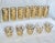 Vintage Rare Mid-Century Culver Ltd. “Jeweled Ornaments” 22k Gold Glassware Set – 12 Pieces (7 Highball, 5 Whiskey) For Sale - Image 9 of 12