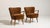 French Pair of Shellback Upholstered Armchairs, Antique, Denmark, Circa 1940 For Sale - Image 3 of 11