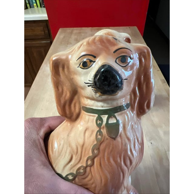 Pair of Antique Decorated Staffordshire Dogs, Circa 1860's For Sale - Image 15 of 15