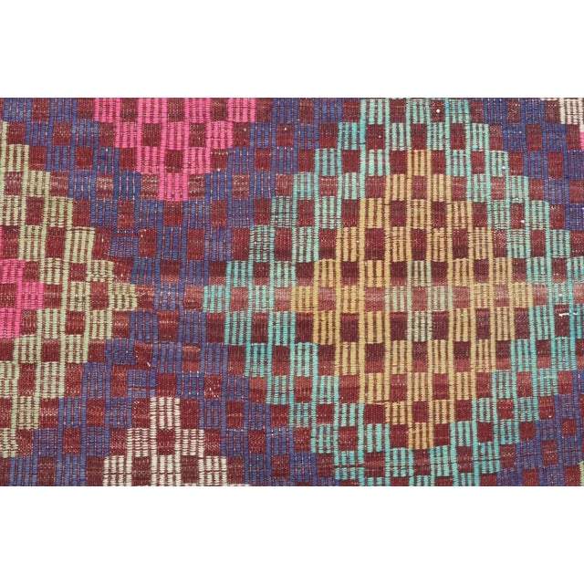 Vintage Turkish Kilim Rug - 71" X 119" For Sale - Image 9 of 13