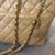 Chanel 1980s Vintage Chanel Beige Lambskin Leather and Brass Shoulder Bag For Sale - Image 4 of 18
