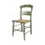 Hitchcock Green Painted George Washington Mount Vernon Cane Seat Side Chair (B) For Sale