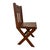 Wood Antique Gothic Revival Oak X-Frame Accent Chair. For Sale - Image 7 of 10