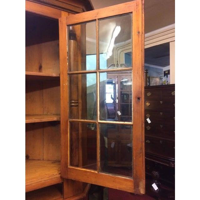 Antique Pine Corner Cabinet, Rustic Corner Cabinet For Sale - Image 4 of 14