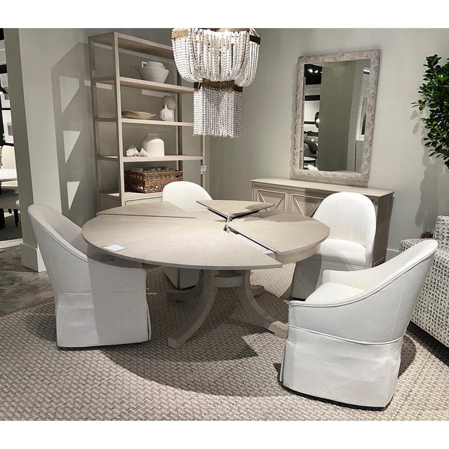 Classic Skirted Dining Chair For Sale - Image 4 of 5