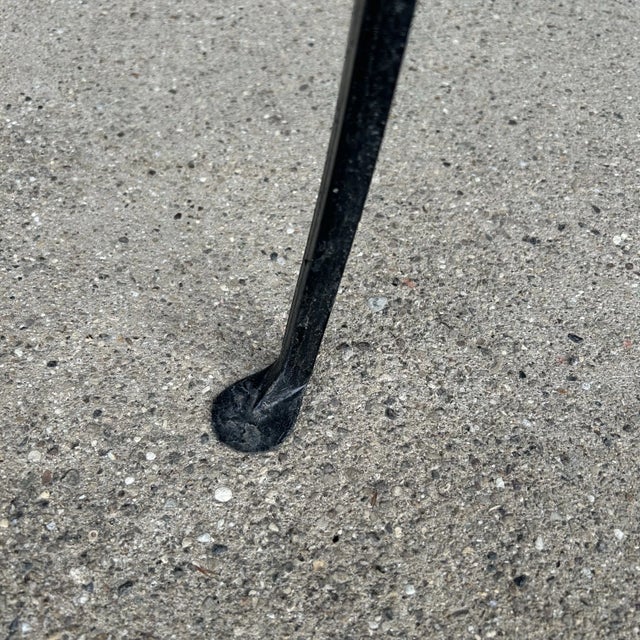 Early 21st Century Early 21st Century Salterini Outdoor Patio Iron and Glass Square Dining Table, Attributed For Sale - Image 5 of 8