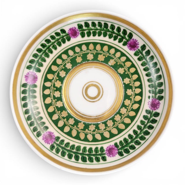 Amtique Empire Porcelain Cup and Saucer, 1820, Set of 2 For Sale - Image 11 of 14