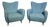 Mid-Century Blue Armchairs from Isa Bergamo, 1950s, Set of 2 For Sale