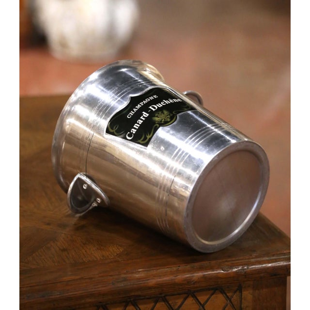 Mid 20th Century French Canard-Duchêne Aluminum Champagne Bucket For Sale - Image 4 of 8
