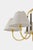 Mitzi Mitzi Janie 33 in. 5 Light Chandelier in Aged Brass and True Bronze Finish For Sale - Image 4 of 9