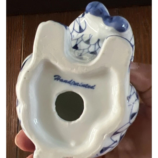 Add a charming touch of classic porcelain décor to your collection with this **Vintage MCM Andrea Sadek Herend-Style Blue...