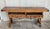 Early 20th Spanish Console Fold Out Table With Iron Stretcher and Two Drawers For Sale - Image 4 of 13