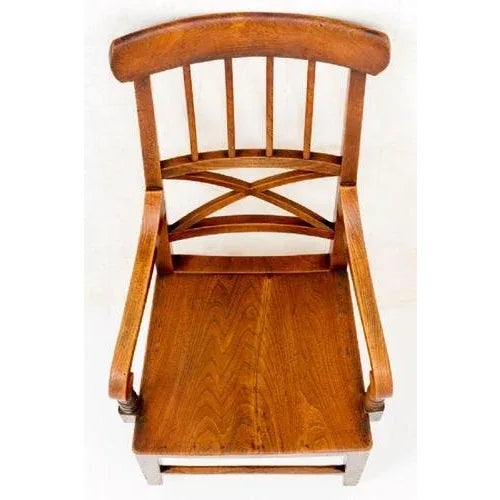 Farmhouse Elm Armchair, 1800s For Sale - Image 4 of 7
