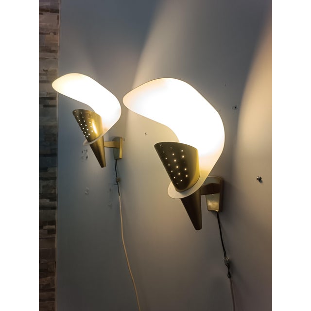Vintage Wall Lights by Metalarte, 1960s, Set of 2 For Sale - Image 9 of 12