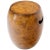 Brown Barrel Shape Burl Wood Veneer Stool For Sale - Image 8 of 8