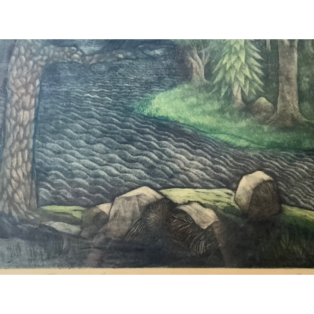 "Wandering Stream" by Aida Whedon (C. 1960s) For Sale - Image 6 of 12