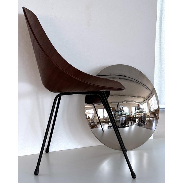 Metal Large Flush Mount Light in Polished Nickel by Florian Schulz, 1970s For Sale - Image 7 of 10