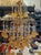 Vintage Gold Rain Chandelier with Crystals and Murano Glass Flowers, Italy, 1966 For Sale - Image 9 of 15