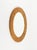 Midcentury beautiful round wall mirror in rattan and wicker in the style of Vivai Del Sud. Made in Italy in the 1970s. V